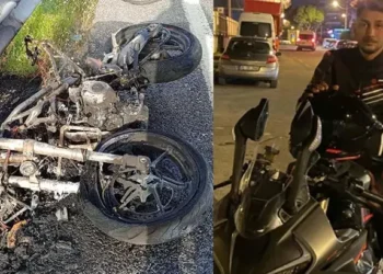 Otomobille çarpışan motosikletin sürücüsü öldü