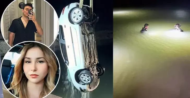 Otomobil kanala uçtu; 2 ölü