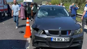 Bursa‘nın Kestel ilçesinde, mezarlık ziyaretine giderken otomobilin çarptığı Ayşe Özlü