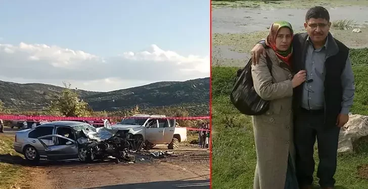 Otomobil ile kamyonet çarpıştı; karı- koca öldü, 4 kişi yaralandı