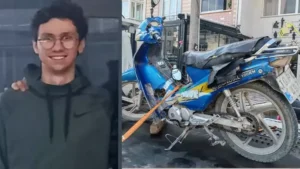 Balıkesir‘in Bandırma ilçesinden Erdek’e giden Emirhan Keskin’in (21) kullandığı motosiklet