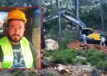 Devrilen iş makinesinin altında kalan operatör öldü