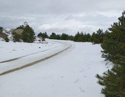 Aydın’da dağlara kar yağdı