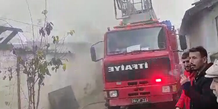 İncirliova’da hayvan damında yangın çıktı: 1 inek telef oldu