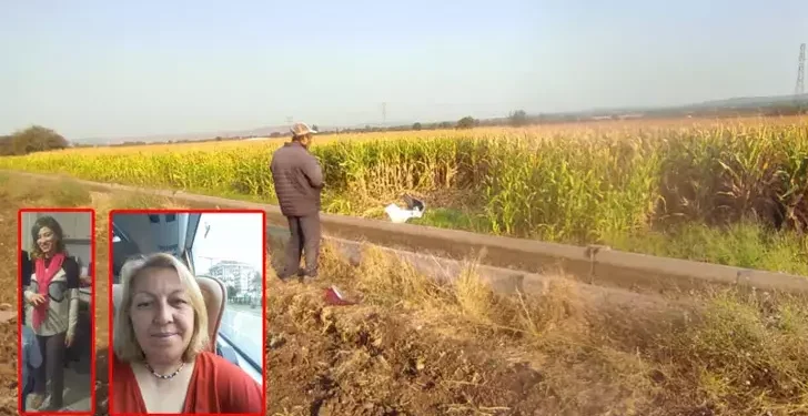 Otomobil tarlaya devrildi, anne-kız hayatını kaybetti