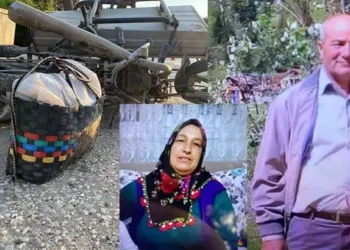 Otomobilin çarptığı sürücü ile yanındaki eşi öldü