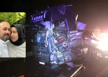 Patlayan lastiği kontrol eden çifte TIR çarptı: 2 ölü, 1 yaralı