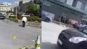 Küçükçekmece‘de, işine gitmek için kaldırımda yürüyen Bahar Kaban, kendisini takip