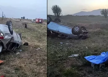 Otomobil, takla attı: 2 ölü, 3 yaralı