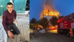 Denizli‘nin Acıpayam ilçesinde Deniz Uçkun (45), yalnız yaşadığı 2 katlı