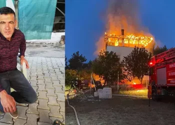 Evinde çıkan yangında öldü