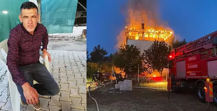 Evinde çıkan yangında öldü