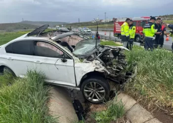 Takla atan otomobilin sürücüsü öldü