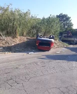 Aydın’da iki otomobil çarpıştı yaralılar var