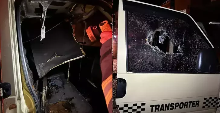 Kendisini gezdirmeyen arkadaşının kamyonetini yaktı