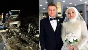 Kütahya’da düğün gecesi meydana gelen kazada hayatını kaybeden Mustafa (23) ile eşi