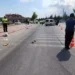 Kediye çarpmamak için manevra yapıp kadına çarptı