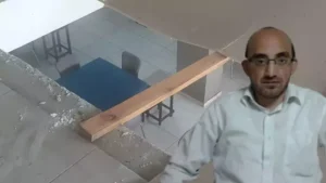 Namaz kılmak için çıktığı asma katı çöktü