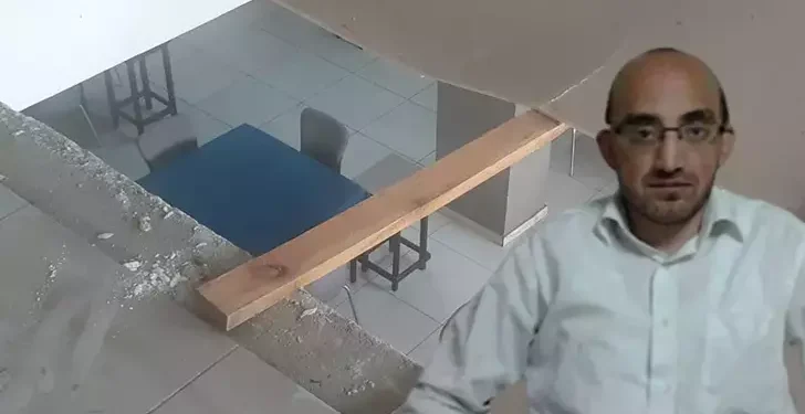 Namaz kılmak için çıktığı asma katı çöktü