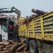Tomruk yüklü kamyonla yolcu otobüsü çarpıştı
