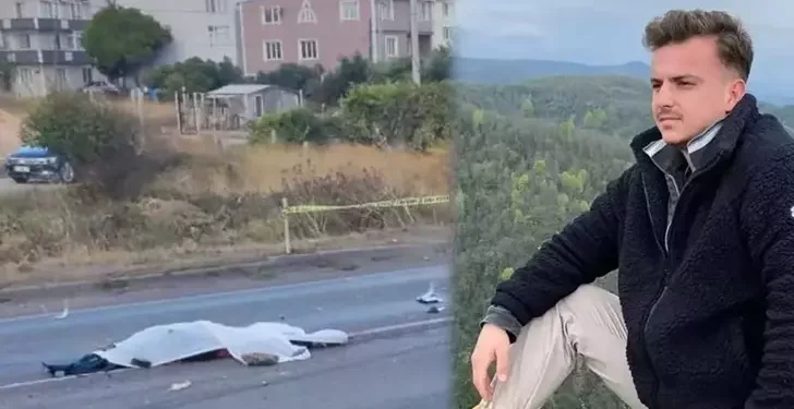 Motosiklet otobüsün altına girdi