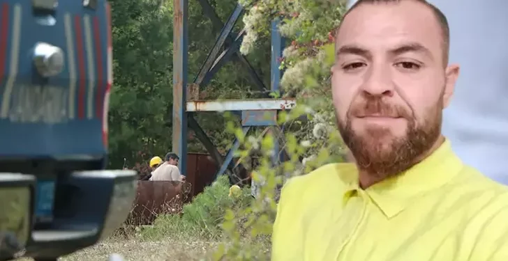 Bakım için madene giren işçi vagonların arasına sıkıştı