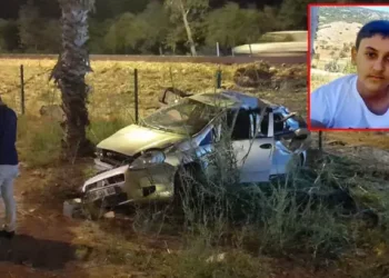 Otomobil şarampole savruldu