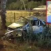 Otomobil şarampole savruldu