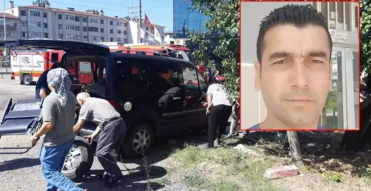 Tamir ettiği aracın altında kaldı