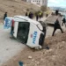Polis otosu takla attı 2 polis yaralandı