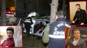 Erzurum‘da Muhammet Yıldırım’ın(30) kullandığı otomobil, aşırı hız nedeniyle önce refüje