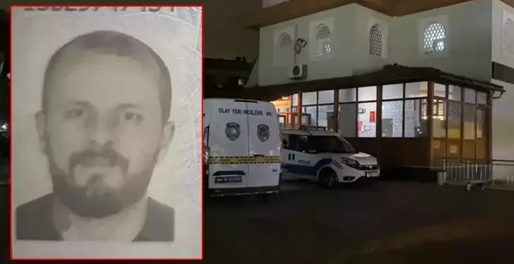 Camiye gelen cemaat bir kişinin cansız bedeniyle karşılaştı