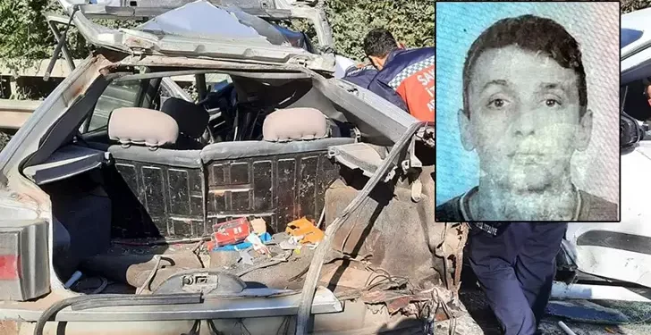 Otomobille hafif ticari araç çarpıştı