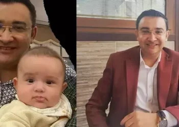 Devrilen otomobildeki baba ile 6 aylık oğlunun sonu oldu