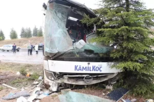 Eskişehir’de yolcu otobüsünün takla attığı kazada yolculardan Nihat Yüceler (56)