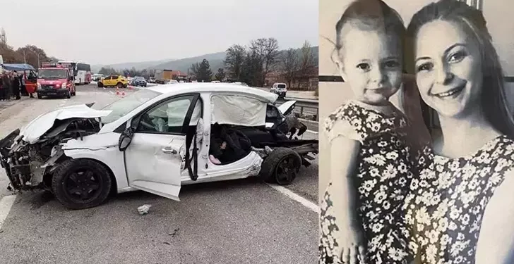 Yeliz öğretmen ile 3 yaşındaki kızı kazada öldü