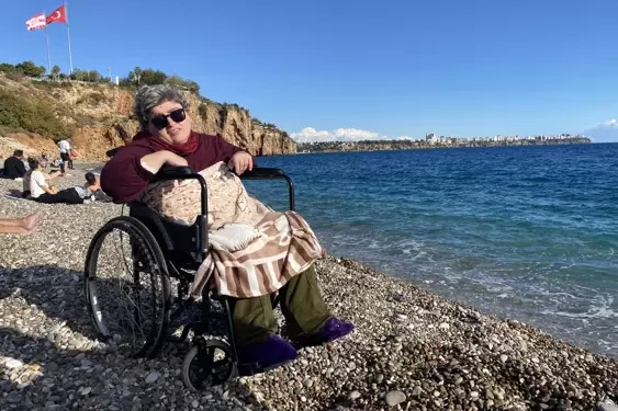 Feride'nin deniz hayali gerçek oldu
