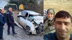 Kamyonla çarpışan otomobildeki anne- oğul öldü