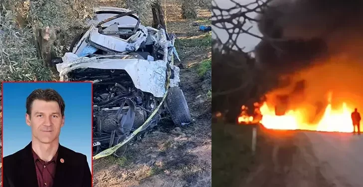 Mahalle muhtarı kazada hayatını kaybetti