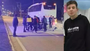 Otobüse arkadan çarpan motosiklet sürücüsü öldü