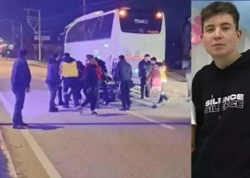 Otobüse arkadan çarpan motosiklet sürücüsü öldü