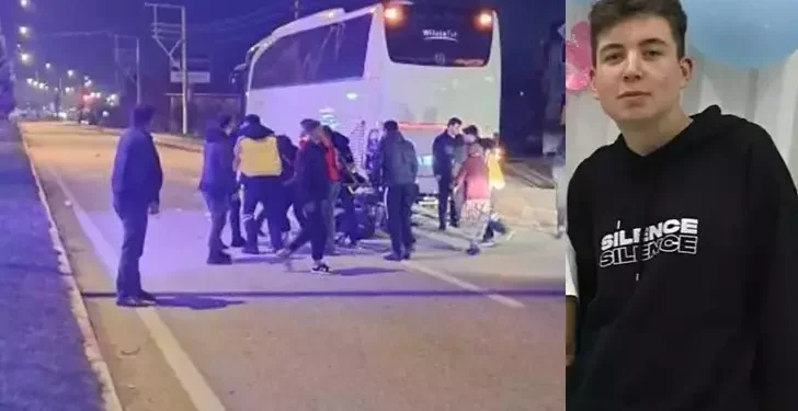 Otobüse arkadan çarpan motosiklet sürücüsü öldü