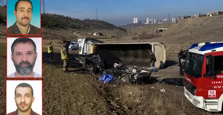 Kazada 3 belediye personeli öldü