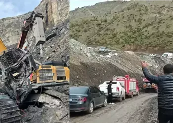 Üzerine kaya parçası düşen kepçenin operatörü öldü