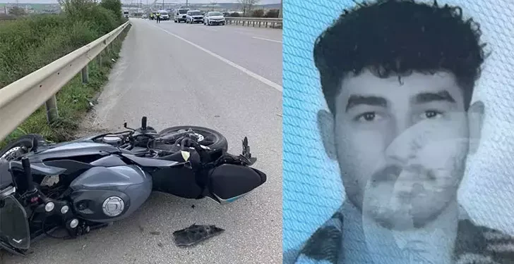 Bariyerlere çarpan motosikletin sürücüsü öldü