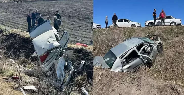 2 otomobil çarpıştı; 3 ölü, 3 yaralı