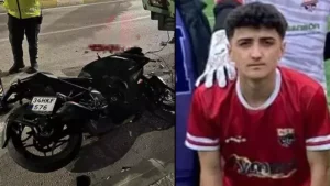 Giresun‘da amatör futbolcu Samet Şahin (17), antrenman sonrası evine giderken kullandığı motosikletin