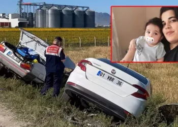 Anne ve bebeği kazada öldü