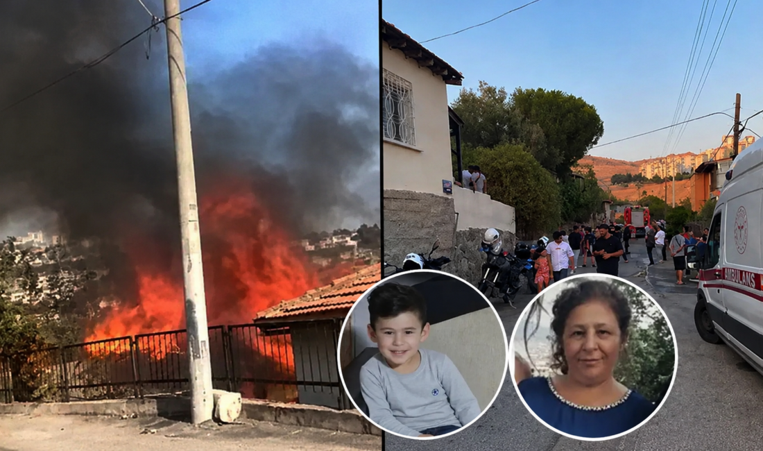 Anneanne ve torunu yangında öldü İzmir'in Çiğli ilçesinde tek katlı müstakil evde çıkan yangında Rezan