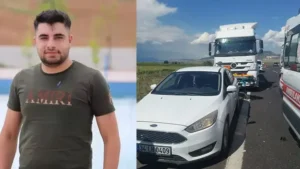 Kahramanmaraş‘ın Pazarcık ilçesinde TIR sürücüsü Hakim Karaaslan (25), aracındaki arızayı gidermek isterken başka bir